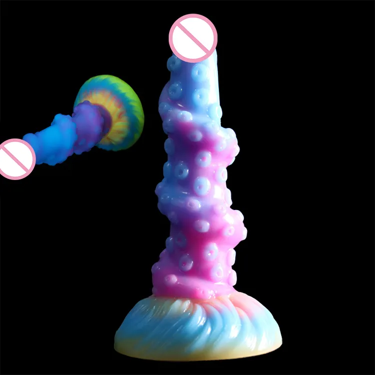 L Huge Hot Selling Soft Silicone sexy Toy DILDO Female Artificial Big 8.5 Inch Penis Sex Colored Toys for women Masturbator