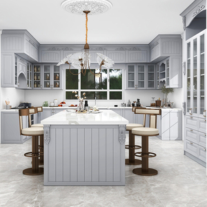 Modern Style Ready To Assemble Kitchen Cabinet Non-Slip Lining For Modular Outdoor Kitchen Cabinet Parts & Accessories Set