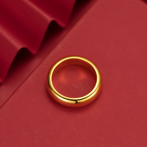 DAIHE-anillo de oro de 24 quilates para amantes, sortija de compromiso para hombre y mujer, <span class=keywords><strong>accesorios</strong></span> de oro de Dubái, gran oferta, 2023 - Product Image 6