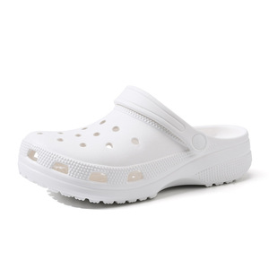 White Women's <b>Clogs</b> EVA Sole Breathable Non-Slip Summer Outdoor Wear Closed-Toe Thick Soled Beach Sandals Size 35-45 - Product Image 5