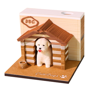 Customized Cute Cottage Weekly 3D Calendar Unique 2026 Desktop Promotional Calendar With Personal Logo Thank You Gifts