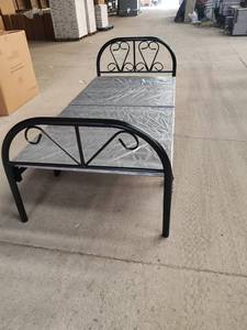 سرير فولاذية بتصميم جديد قابل للطي يعمل للطلاب بإطار مصنوع من الصلب وإطار فردي لأثاث غرفة المعيشة - Product Image 5