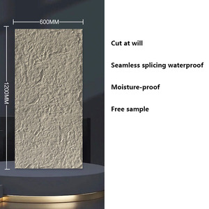 Panneau mural moderne en pierre de champignon artificiel 3D PU Faux <span class=keywords><strong>Culture</strong></span> imperméable au feu extérieur décoratif roche géométrique plastique - Product Image 4