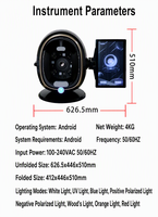 Analyseur de peau facial portable 36MP avec IA, analyse cutanée 3D, 10 images spectrales HD, écran tactile USB, fonctionnement hors ligne pour