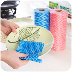 Chiffons de nettoyage non tissés, 50 pièces, réutilisables, pour la cuisine, la vaisselle, rectangulaires, multi-usages, pour la maison - Product Image 2