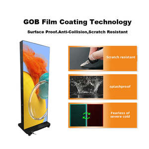 P2.5 30% discount can be spliced LED posters, mobile digital signage on the floor for store advertising - Product Image 5