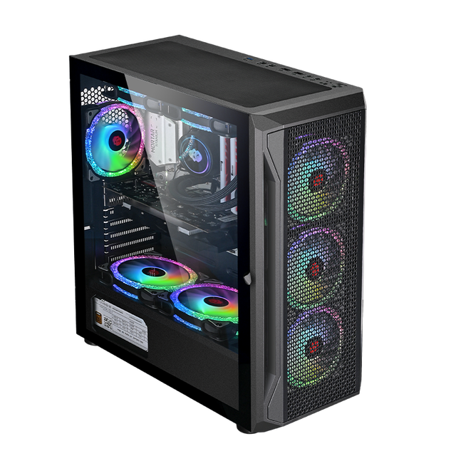 WJCOOLMAN Factory Outlet New Arrival Best Quality Vertical Mini-ITX Steel Gaming Computer Case USB Front Ports Side Panel Window