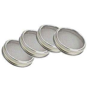 Pot Mason à large bouche avec couvercle en acier inoxydable - Product Image 1