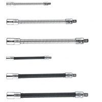 Adaptateur de rallonge flexible pour douilles 1/4 3/8 1/2, tête de conversion à arbre métallique, douille à couple élevé, ensemble d'outils à main
