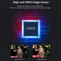 Andoer-cámara de vídeo V12 Full HD con Zoom Digital, Videocámara portátil con visión nocturna y detección facial, 1080P, 16X