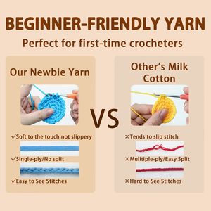 Démarreur tricot bricolage couture complète enfants artisanat Amigurumi lapin de pâques Crochet lapin en peluche débutant Crochet Kit pour enfants - Product Image 2