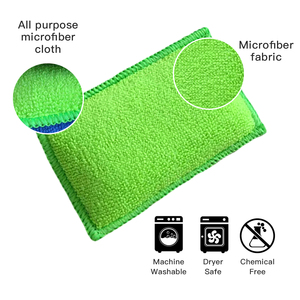 Nhà bếp bọt biển cho các món ăn sợi nhỏ làm sạch Scrubber không trầy xước vải vải mùi kháng rửa chén miếng bọt biển - Product Image 3