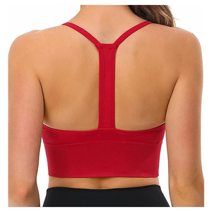 <span class=keywords><strong>Reggiseno</strong></span> <span class=keywords><strong>Sportivo</strong></span> da Donna a Media Tenuta con Spalline, Imbottito, per Danza e Allenamento, con Stampa Sublimatica e Alto Supporto - Product Image 2