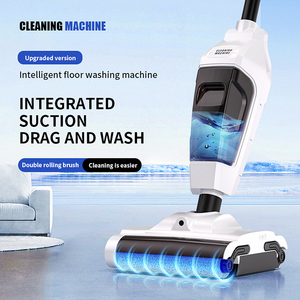 Lavasciuga Pavimenti Domestica Aspirapolvere Portatile Senza Fili Umido e Secco <span class=keywords><strong>Scopa</strong></span> Automatica Mocio Elettrico con Secchio per la Pulizia - Product Image 2