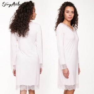 Label Lingerie Purple Sexy Satin <strong>Nightwear</strong> Women Night Dress Sexy Sleepwear - Product Image 5
