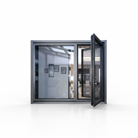 Eloyd Fenêtres à battant en aluminium à double vitrage Persienne ouverte durable insonorisée à rupture thermique pour les projets de maisons isolées