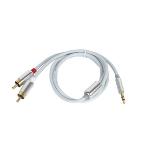 สายสัญญาณเสียง 3.5 มม. ถึง 2Rca ทองแดงปราศจากออกซิเจน สาย AV ตัวผู้ตัวเมีย สำหรับอุปกรณ์เสียง - Product Image 2