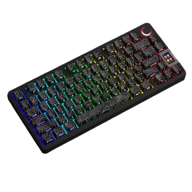 Original Factory PBT Keyboard Keycaps Topography Two-Tone Injection Molding Sublimation Side-Printed Keycaps