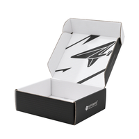 Caja de Cartón Corrugado para Envíos de Comercio Electrónico, Logotipo Personalizado, Laminación Mate, Papel Kraft Ecológico, Cierre Magnético, Embalaje Plano para Calcetines de Piel