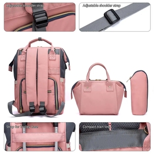 Lequeen – <span class=keywords><strong>sac</strong></span> <span class=keywords><strong>à</strong></span> <span class=keywords><strong>dos</strong></span> de voyage pour maman et bébé, <span class=keywords><strong>sac</strong></span> <span class=keywords><strong>à</strong></span> langer d'extérieur pour famille, <span class=keywords><strong>sac</strong></span> <span class=keywords><strong>à</strong></span> bandoulière de grande taille, 3 pièces - Product Image 4
