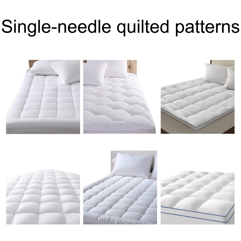 Single-needle quilted patterns