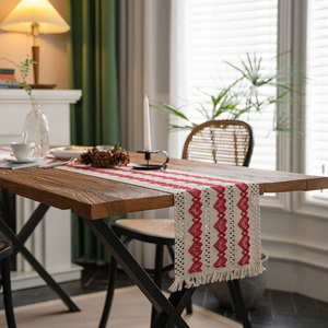 Buti-Bandera decorativa multifunción para cama, camino <span class=keywords><strong>de</strong></span> <span class=keywords><strong>mesa</strong></span> <span class=keywords><strong>de</strong></span> boda con borlas - Product Image 4