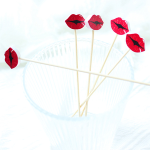 Bán buôn 2025 dùng một lần mới của Trung Quốc Cocktail Picks Đảng xiên 4.7in môi in Cocktail Picks với CIQ - Product Image 1