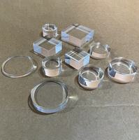 Blocs de présentation et supports ronds en acrylique transparent, cubes et cylindres en acrylique solide transparent pour l'affichage