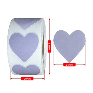 Rollo de etiquetas rojas con forma de corazón para decoración del Día de San Valentín, accesorios de fiesta de boda, regalos, colorido, pegatina de corazón - Product Image 6