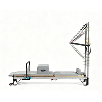 Tour de Pilates Reformer avec barre de descente et barre de poussée réglable, multifonctionnelle pour studio