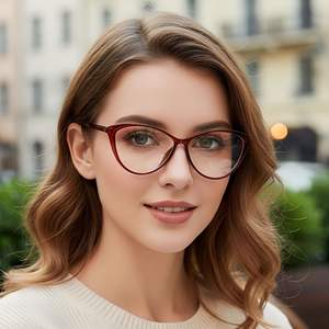 Monture de lunettes tendance punk pour <span class=keywords><strong>femme</strong></span>, nouvelle collection 2026, anti-lumière bleue, œil de chat, miroir plat, <span class=keywords><strong>maquillage</strong></span>, art, street photo, polyvalente - Product Image 2