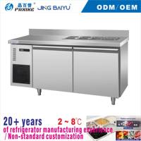 TP-18 Saladebar Koelkast met dubbele deur, digitale temperatuurregeling, anti-condens deuren, vorstvrij, duurzaam