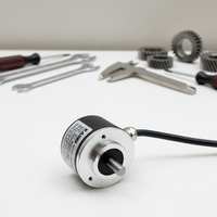 Encodeur Rotatif Absolu Monocycle 12 Bits à Arbre Solide de 8 mm, Encodeur Absolu Magnétique avec Sortie Port Parallèle