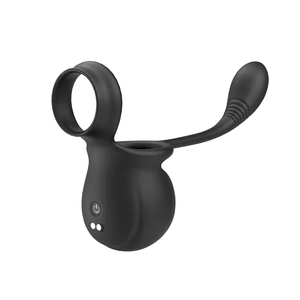 Kovida toptan 2 in 1 adam seks oyuncak popo fiş prostat masaj aleti horoz halka vibratör Anal Plug - Product Image 1