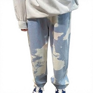 Pantalon de jogging tie-dye pour homme, streetwear décontracté personnalisé, mélange de coton premium, coupe décontractée, pantalon de survêtement tendance - Product Image 3