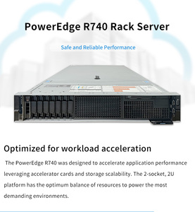 เซิร์ฟเวอร์แร็ค Dell PowerEdge R740 คอมพิวเตอร์จัดเก็บข้อมูล NAS เซิร์ฟเวอร์แบบติดตั้งบนแร็ค Dell PowerEdge R740 2U พร้อมโปรเซสเซอร์ Xeon - Product Image 4
