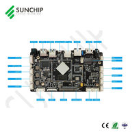 Carte multimédia Pilote LCD Pcba RK3566 Android Touch Screen Board LVDS Board 4K Lcd Media Player Digital Signage Mainboard