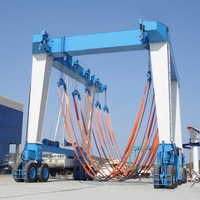 Grue de levage maritime 50-1000 tonnes, conception de capacité personnalisée, grue de levage de bateau robuste