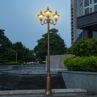 Lampes solaires/électriques à poteau haut pour cour, adaptées aux villas/jardins et à l'éclairage décoratif des rues résidentielles