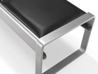 Banc d'attente public 2-5 places, pour bureau, hôpital, aéroport, école, banc en métal sans accoudoirs