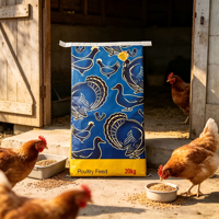 Sac d'emballage agricole en PP tissé pour aliments de volaille, 15 kg, 20 kg, 25 kg, pour moulin à aliments de volaille