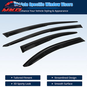 Pare-soleil et déflecteur de pluie style Mugen pour Mitsubishi Lancer EVO 08-17, 4 pièces - Product Image 2