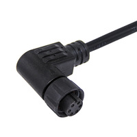 Connecteur M15 2-9 broches Angle de 90 degrés Montage sur panneau moulé mâle femelle Prise industrielle Connecteur étanche IP67