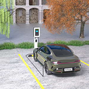 Station de recharge rapide DC pour véhicules électriques, 20 kW, 40 kW, sur pied vertical, avec écran LCD et RFID, pour usage commercial - Product Image 5