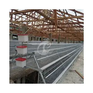 3 Or 4 Tier Layer Chicken Battery Cage For 10,000-50,000 Birds Poultry Farm For Sale