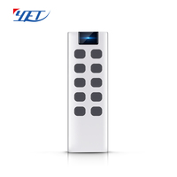 Télécommande RF universelle à code d'apprentissage 1-10 boutons 315/433 MHz pour porte de garage