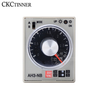 Relé de Tiempo AH3-NA/NB/NC/NE/ND de 8 Pines, 24V 110V 220V 380V, Temporizador Eléctrico Multirango, Relé de Tiempo Ajustable