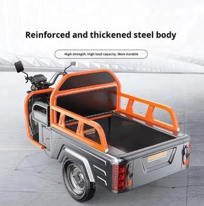 Tricycle Électrique 60V Personnalisé pour le Commerce Extérieur, Triporteur Utilitaire à Plateau pour le Transport et la Livraison, pour Adultes - Product Image 3