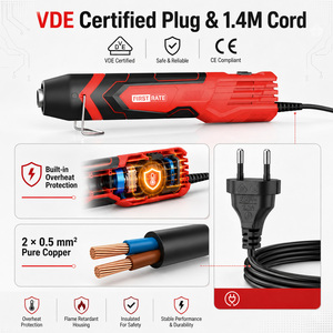 350W Mini Heat Gun With Dual Temp (200.C/350.C) & VDE Certified Cable for Electronics Manufacturing Wire Harness HZ-HG25-E032 22 - Product Image 2