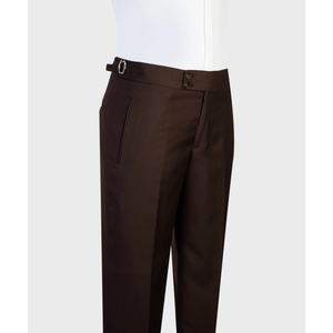 <span class=keywords><strong>Costume</strong></span> personnalisé en <span class=keywords><strong>chocolat</strong></span> à revers et demi-toile à simple boutonnage pour hommes, 3 pièces, blazer, <span class=keywords><strong>gilet</strong></span>, pantalon, <span class=keywords><strong>costume</strong></span> d'affaires formel - Product Image 4